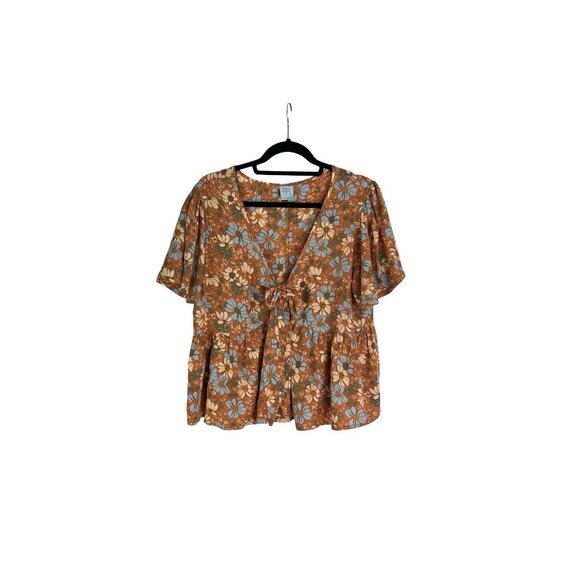 Floral print Top. Perfect Summer blouse. Size XL - Picture 2 of 11
